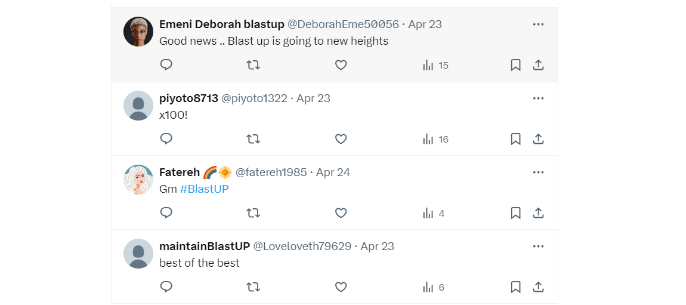 The BlastUP community